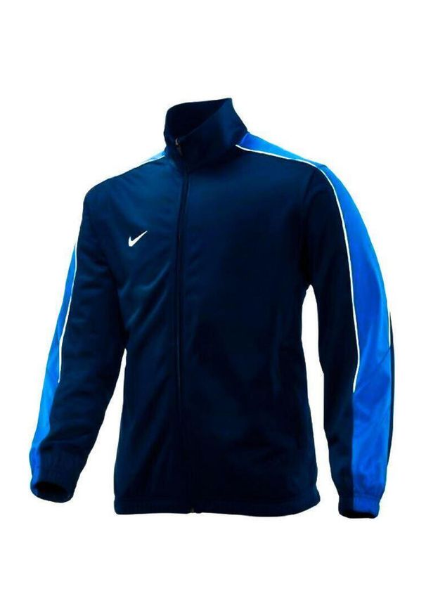 Męska kurtka sportowa Nike 2XL niebieska. Kolor: niebieski, wielokolorowy, zielony. Materiał: poliester, materiał