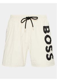 BOSS - Boss Szorty kąpielowe Octopus 50515296 Beżowy Regular Fit. Kolor: beżowy. Materiał: syntetyk