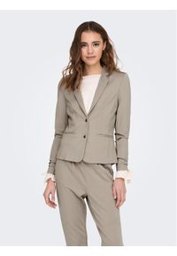 only - ONLY Marynarka 15153144 Szary Regular Fit. Kolor: szary. Materiał: wiskoza, syntetyk