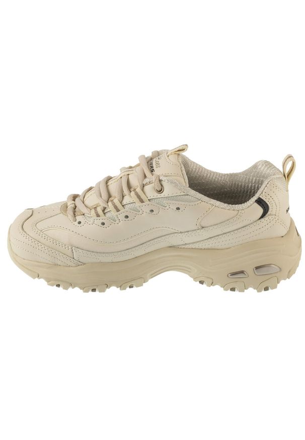skechers - Buty sportowe Sneakersy damskie, D'Lites - Fresh Start. Kolor: biały. Sport: turystyka piesza