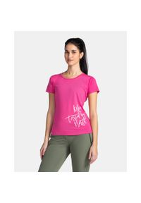 Koszulka techniczna damska Kilpi GAROVE-M. Kolor: różowy