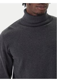 Jack & Jones Golf Basic 12287649 Czarny Regular Fit. Typ kołnierza: golf. Kolor: czarny. Materiał: bawełna #3