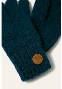 Pepe Jeans - Rękawiczki Pol. Kolor: niebieski. Materiał: wełna, materiał, dzianina, akryl, elastan, nylon #2