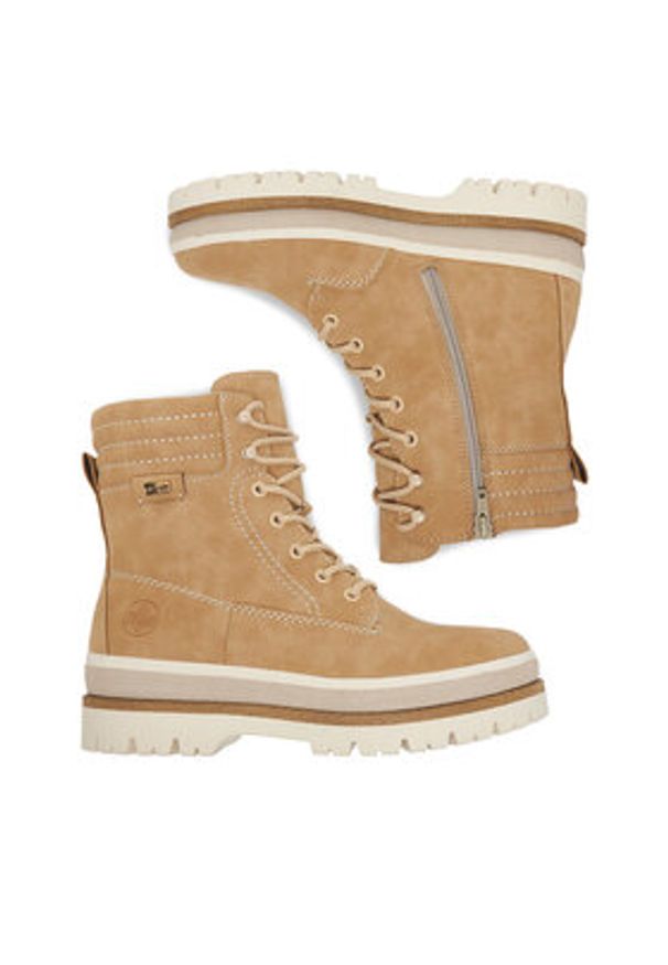 Rieker Trzewiki CEO-Y6225-60 Beżowy. Kolor: beżowy. Materiał: materiał, syntetyk