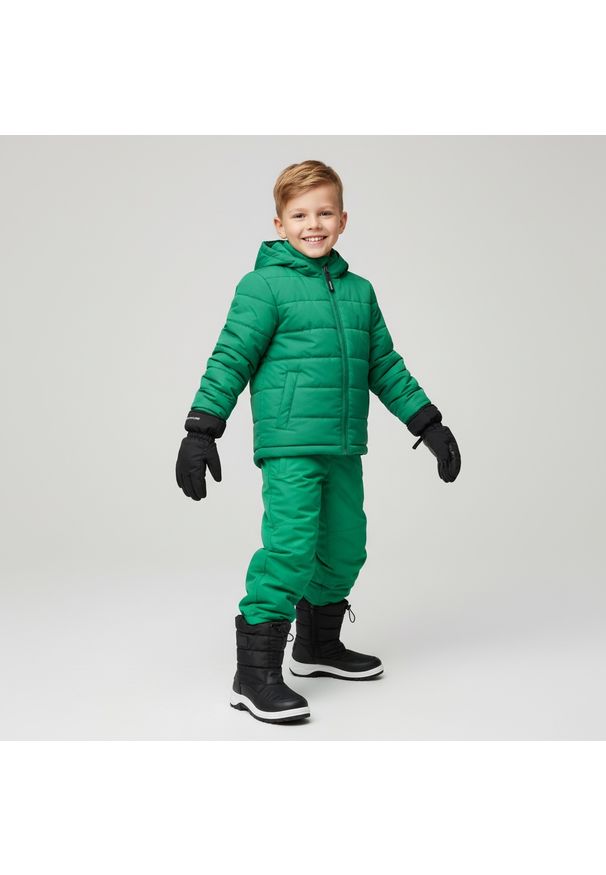 Big-Star - Czarne Śniegowce Big Star Ocieplane Buty Dziecięce. Okazja: na spacer. Kolor: czarny. Materiał: syntetyk, materiał, skóra ekologiczna, futro. Szerokość cholewki: normalna. Sezon: zima