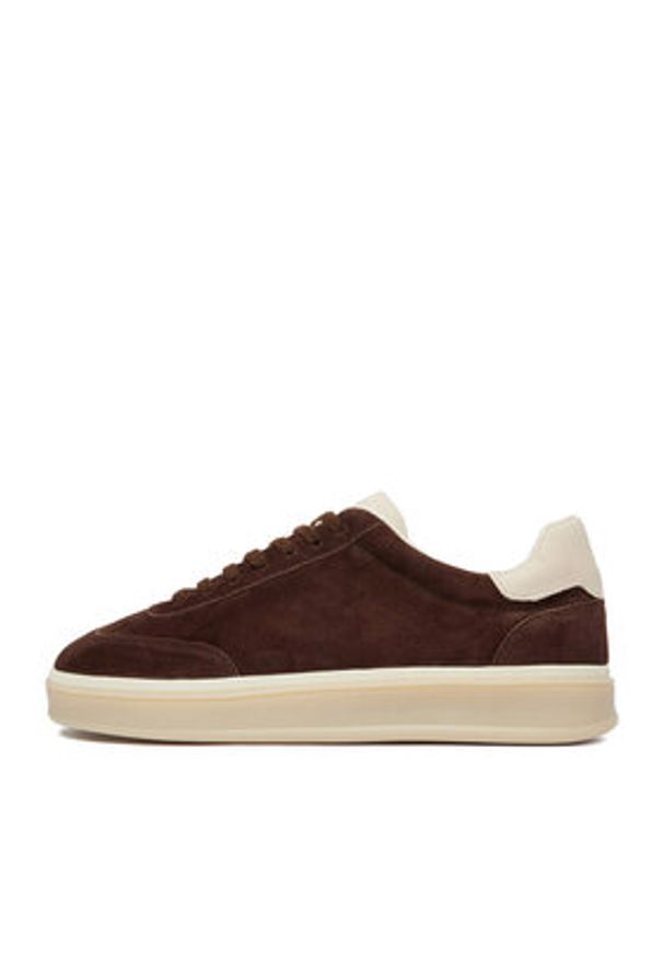 Gino Rossi - GINO ROSSI Sneakersy EO-GRW03 Brązowy. Kolor: brązowy. Materiał: zamsz, skóra