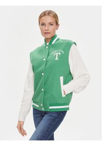 Tommy Jeans Kurtka bomber Letterman DW0DW15958 Zielony Regular Fit. Kolor: zielony. Materiał: syntetyk #5