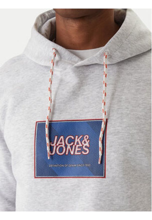 Jack & Jones Bluza Rain 12288098 Szary Regular Fit. Kolor: szary. Materiał: syntetyk