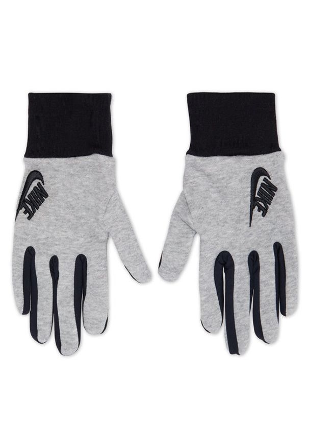 Nike Rękawiczki Damskie N1004361 Szary. Kolor: szary. Materiał: bawełna, materiał