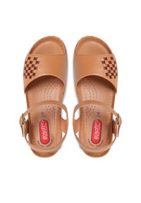 Go Soft Sandały EST-2299-03 Brązowy. Kolor: brązowy. Materiał: skóra