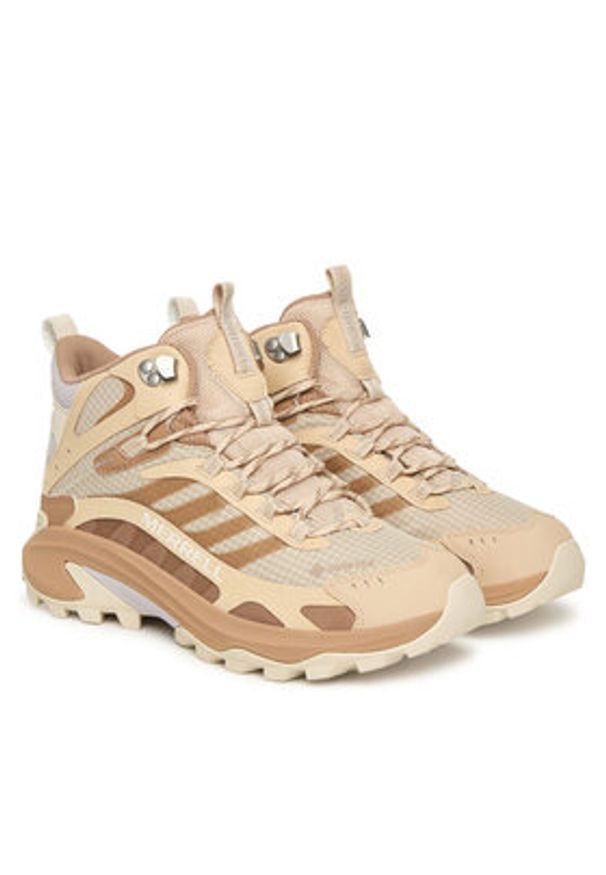 Merrell Trekkingi Moab Speed 2 Mid GORE-TEX J038822 Beżowy. Kolor: beżowy. Materiał: materiał