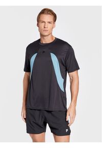 Fila T-Shirt Rhodos FAM0125 Czarny Regular Fit. Kolor: czarny. Materiał: syntetyk