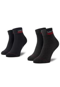 Levi's® Skarpety krótkie 37157-0148 Czarny. Kolor: czarny. Materiał: materiał