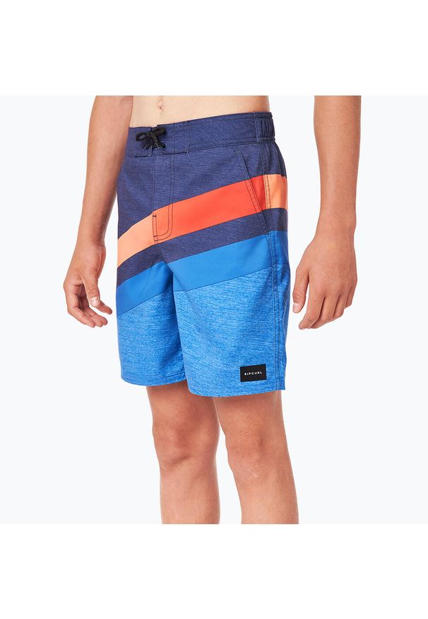 Szorty kąpielowe dziecięce Rip Curl Invert Semi-Elasticated 15". Kolor: niebieski