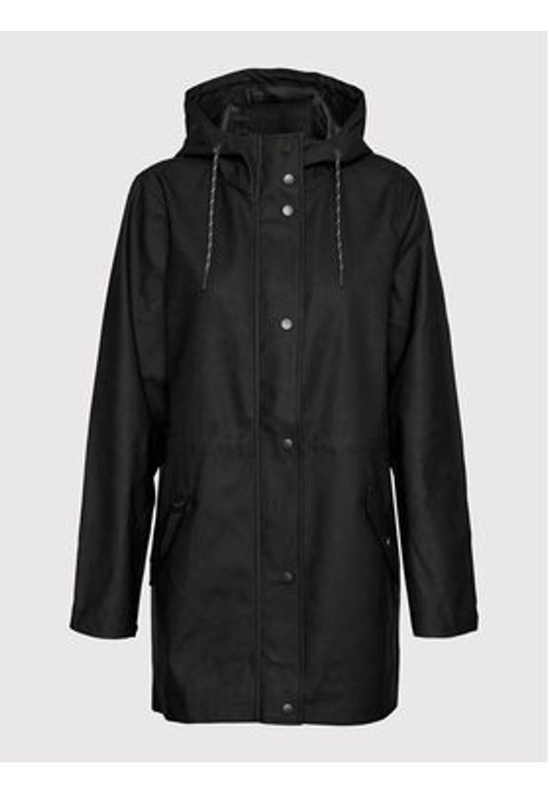 Vero Moda Kurtka przeciwdeszczowa Malou 10266982 Czarny Regular Fit. Kolor: czarny. Materiał: syntetyk