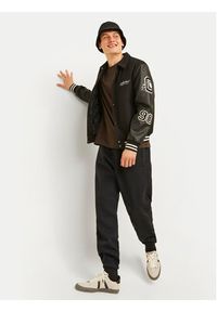 Jack & Jones - Jack&Jones Spodnie dresowe Bill Urban Edge 12263026 Czarny Relaxed Fit. Kolor: czarny. Materiał: bawełna, syntetyk #3
