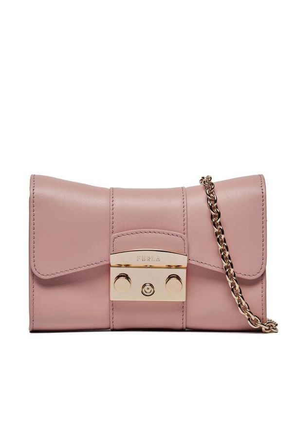 Furla Torebka Metropolis Mini Crossbody Remi WB00930-BX1709-ALB00-9076 Różowy. Kolor: różowy. Materiał: skórzane