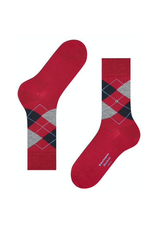 Skarpetki Burlington Manchester. Kolor: czerwony