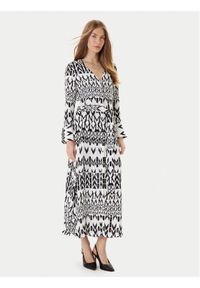 Marciano Guess Sukienka koszulowa 5YGK47 7352A Biały Regular Fit. Kolor: biały. Materiał: wiskoza. Typ sukienki: koszulowe