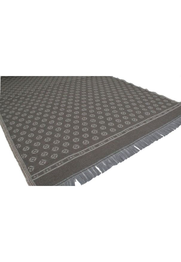 Wełniany Szalik Męski - V. Fraas - Taupe (Szarobrązowy), Drobny Wzór. Kolor: wielokolorowy, beżowy, brązowy. Materiał: wełna. Sezon: zima, lato. Styl: klasyczny, elegancki