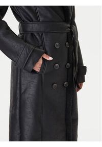 BARDOT - Bardot Płaszcz przejściowy 59622JB1 Czarny Regular Fit. Kolor: czarny. Materiał: skóra #2
