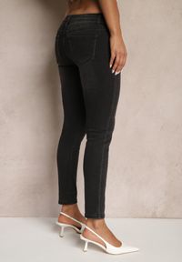 Renee - Czarne Jeansy Skinny Low Waist Wilavia. Okazja: na co dzień. Kolor: czarny. Styl: casual, elegancki, klasyczny #4