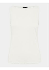 Pieces Top Anora 17148788 Biały Regular Fit. Kolor: biały. Materiał: wiskoza, syntetyk