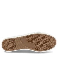 Białe Trampki Mustang Modne Buty Damskie. Kolor: biały. Materiał: guma, koronka, len, skóra ekologiczna, materiał. Szerokość cholewki: normalna. Styl: elegancki #5