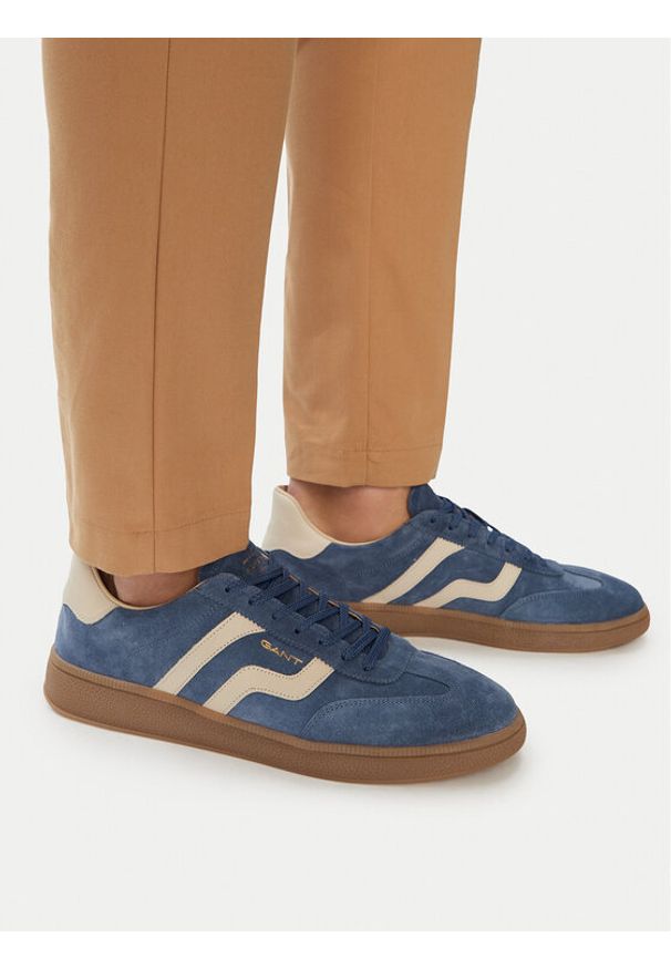 GANT - Gant Sneakersy 32633206 Niebieski. Kolor: niebieski. Materiał: skóra, zamsz