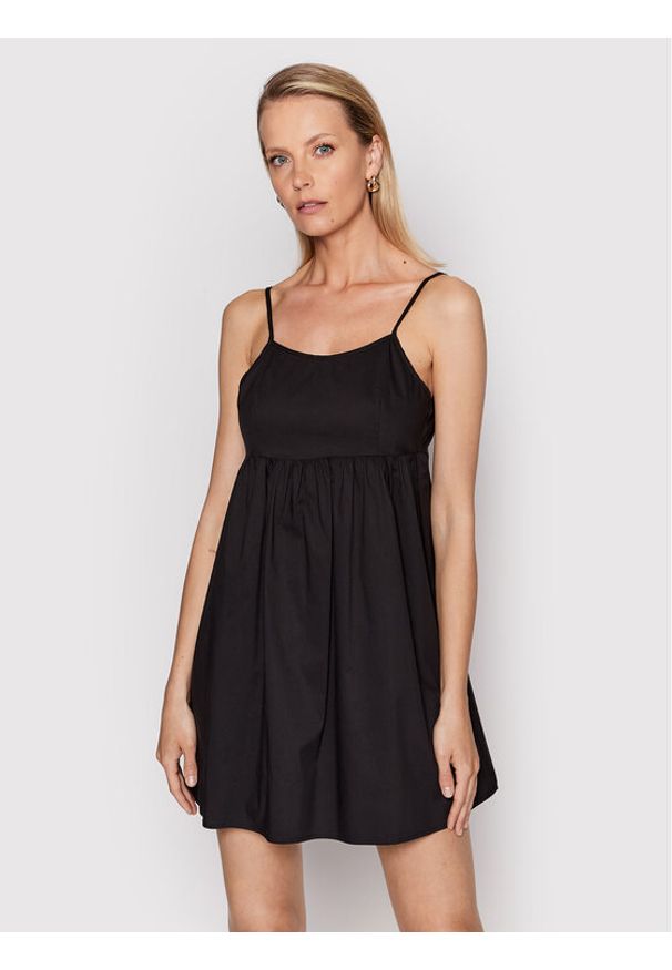 Glamorous Sukienka letnia AN4209 Czarny Regular Fit. Kolor: czarny. Materiał: bawełna. Sezon: lato