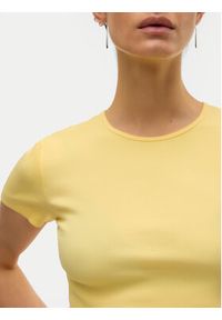 Vero Moda T-Shirt Chloe 10306894 Żółty jasny Tight Fit. Kolor: żółty. Materiał: bawełna #2