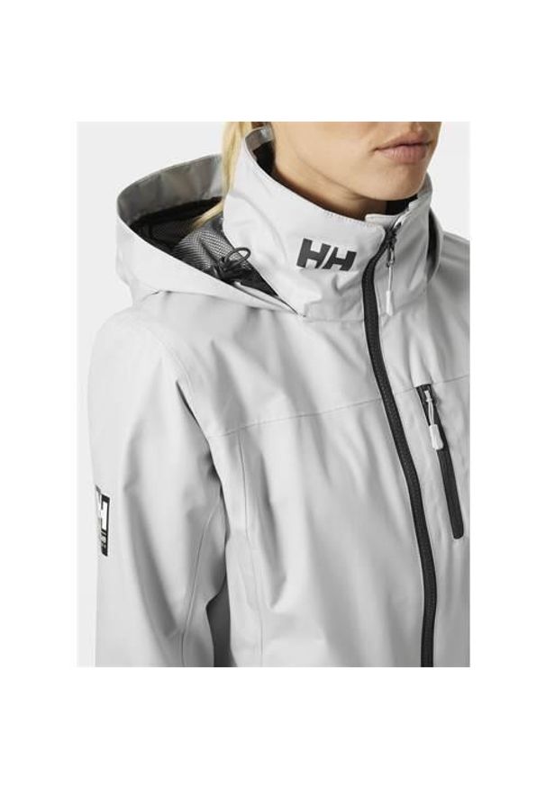 Kurtka uniwersalna damska Helly Hansen Crew. Typ kołnierza: kaptur. Kolor: szary. Materiał: syntetyk