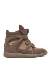 Sneakersy Badura. Kolor: brązowy