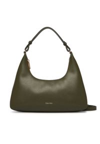 Calvin Klein Torebka Foil Logo Conv Shou?Lder Bag LV04F3272G Beżowy. Kolor: beżowy. Materiał: skórzane #1