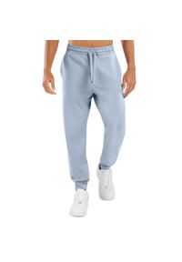 Spodnie dresowe Lifestyle męskie SIROKO Aquamarine Electric Blue. Kolor: niebieski. Materiał: dresówka