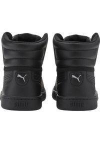 Puma - Damskie Buty Sportowe Vikky V2 Ze Skóry Ekologicznej O Średnim Kroju. Kolor: czarny. Materiał: skóra ekologiczna. Styl: sportowy