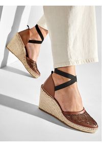 Pinko Espadryle Patty Sandalo PE 22 BLKS1 1H211A Y86A Brązowy. Kolor: brązowy. Materiał: skóra #8