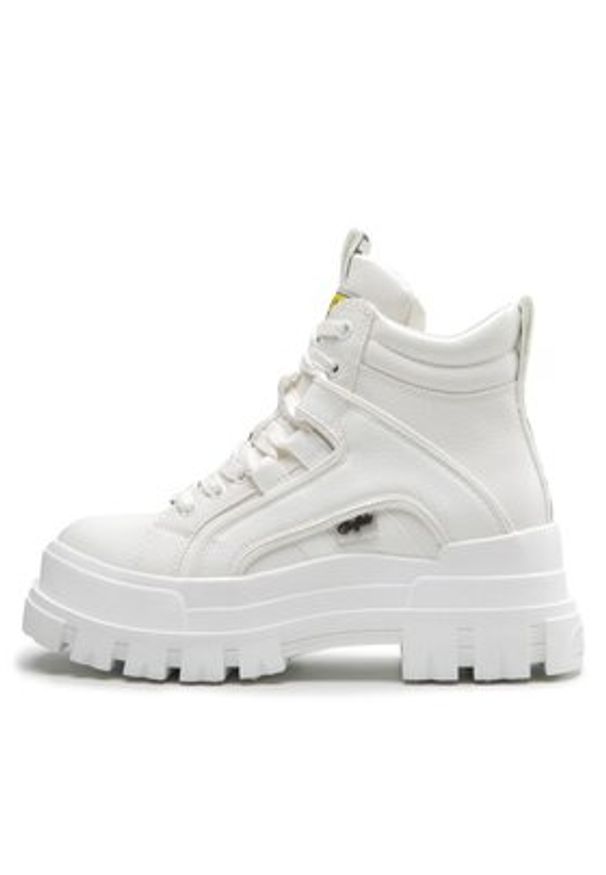 Buffalo Trzewiki Aspha Nc Mid BN16220461 Biały. Kolor: biały. Materiał: skóra