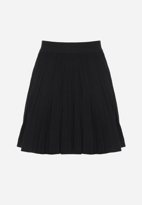 Born2be - Czarna Plisowana Spódnica z Wysokim Stanem Galirinda. Okazja: na co dzień. Stan: podwyższony. Kolor: czarny. Styl: elegancki, klasyczny, casual