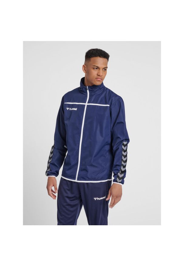 Hummel Kurtka sportowa hml Authentic Training Jacket granatowa. Kolor: niebieski. Materiał: poliester. Sport: fitness
