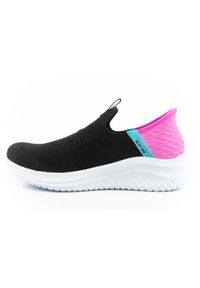 skechers - Buty sportowe dziecięce młodzieżowe Skechers Ultra Flex SLIP-INS. Okazja: na spacer, na uczelnię, na co dzień. Kolor: czarny, różowy, wielokolorowy. Sport: turystyka piesza