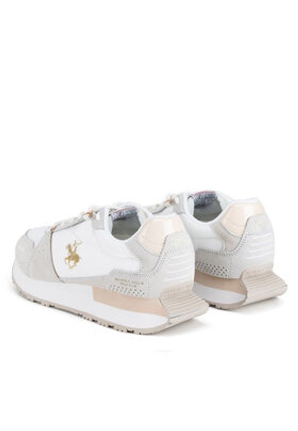 Beverly Hills Polo Club Sneakersy CRUZ MIX 2 Beżowy. Kolor: beżowy. Materiał: zamsz, skóra