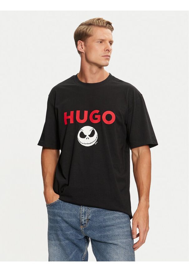 Hugo - HUGO T-Shirt DISNEY Dightmare 50537986 Czarny Relaxed Fit. Kolor: czarny. Materiał: bawełna. Wzór: motyw z bajki