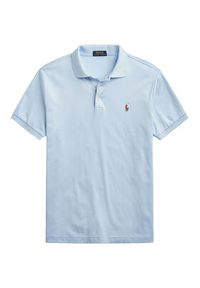 Polo Ralph Lauren Polo 710713130005 Niebieski Slim Fit. Typ kołnierza: polo. Kolor: niebieski. Materiał: bawełna #4
