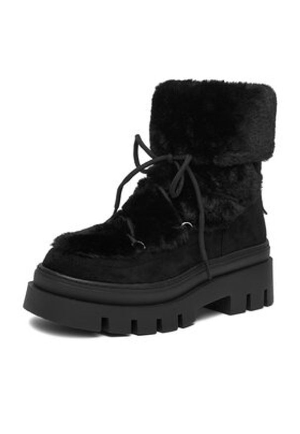 DeeZee Śniegowce HX21069-13 Czarny. Kolor: czarny. Materiał: materiał