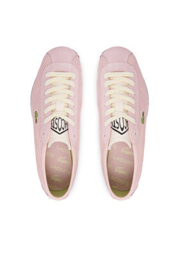 Lacoste Sneakersy Athleisure 51SFA0051 Różowy jasny. Kolor: różowy. Materiał: materiał