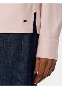 TOMMY HILFIGER - Tommy Hilfiger Koszula WW0WW44045 Różowy Relaxed Fit. Kolor: różowy. Materiał: wiskoza #3