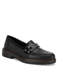 Rieker Loafersy 54862-01 Czarny. Kolor: czarny. Materiał: skóra #3