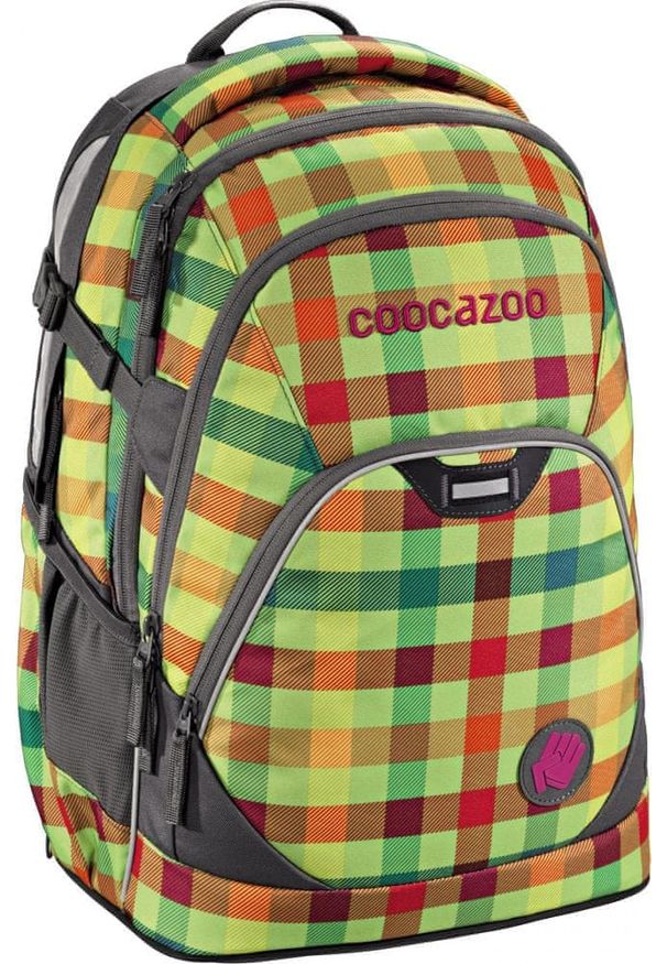 COOCAZOO - CoocaZoo Plecak EvverClevver II, Hip To Be Square Green. Materiał: materiał