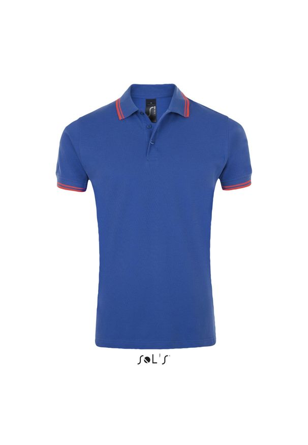 SOL'S - Polo Sol's Pasadena. Typ kołnierza: polo. Kolor: niebieski. Styl: elegancki